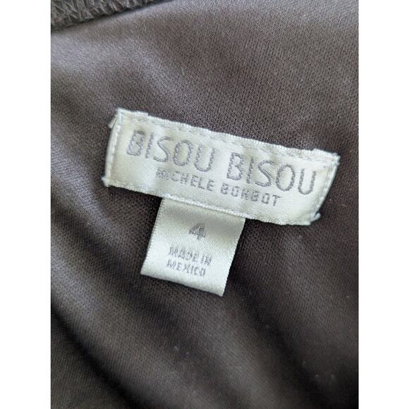 BISOU BISOU! SUPER ELEGANT ONE SHOULDER, DRAPED, MAXI ONESIE, JUMPSUIT! SZ 4 - Picture 5 of 11